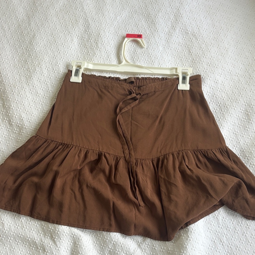 Brandy Melville Brown Mini Skirt